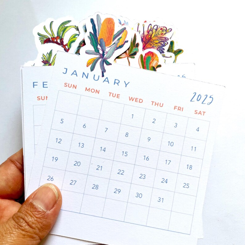 Floral Desk Calendar