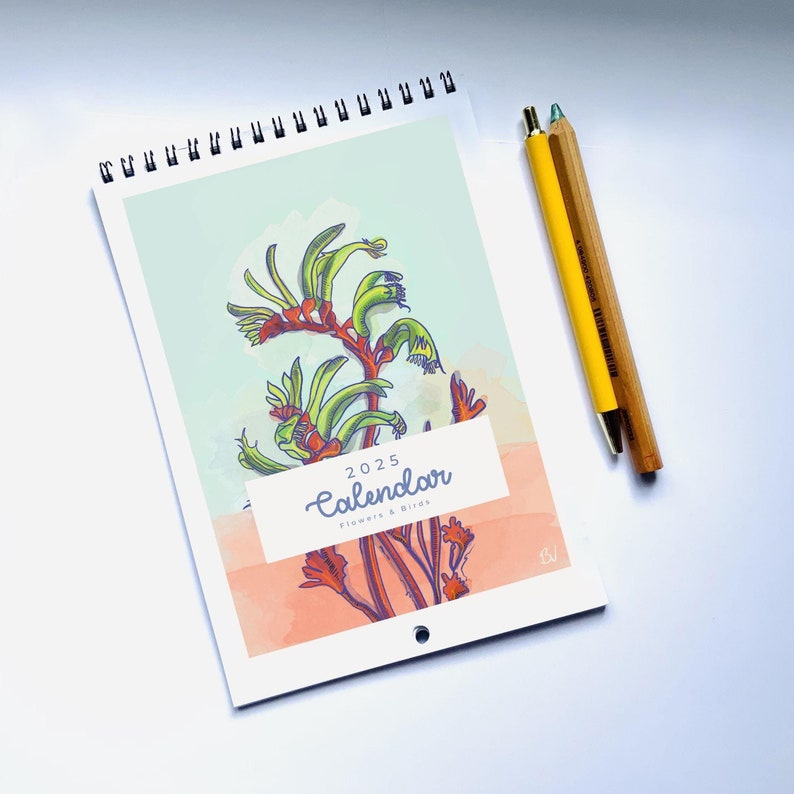 Floral Wall Calendar